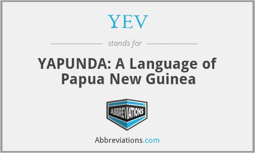 What is the abbreviation for yapunda: a language of papua new guinea?
